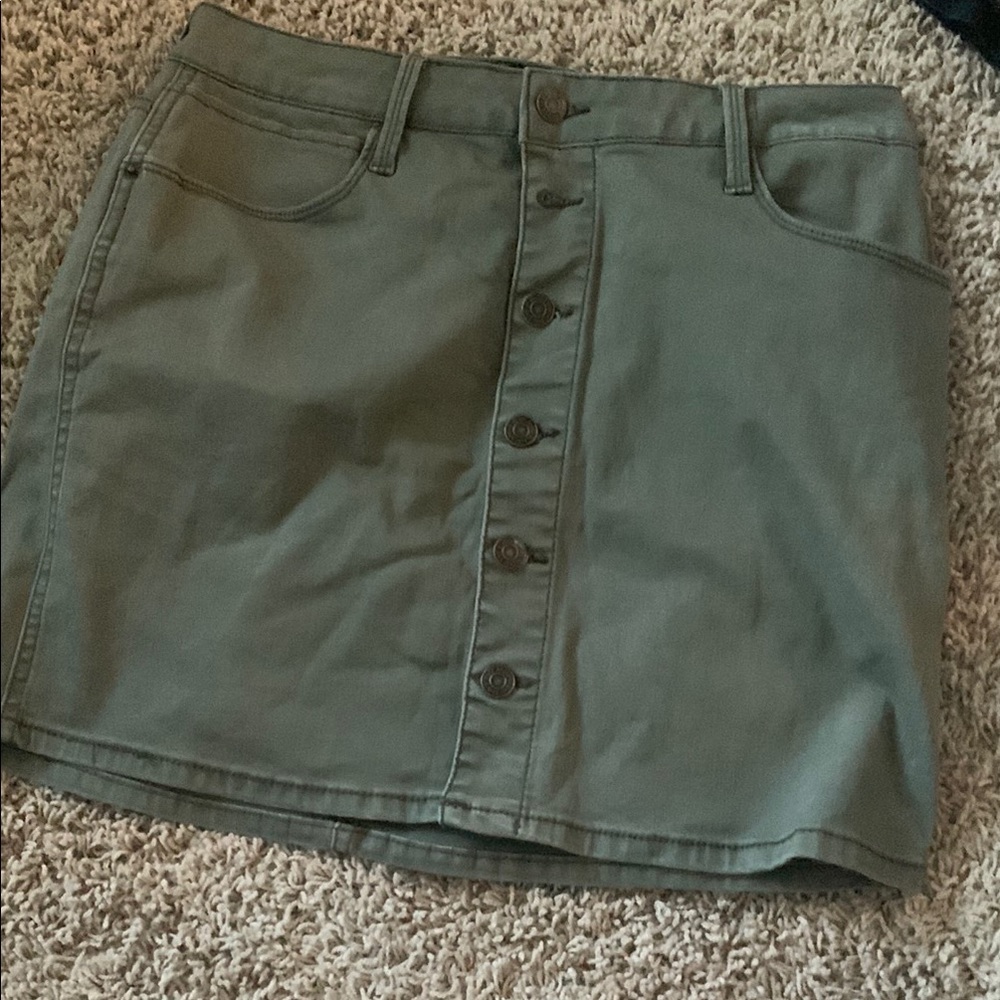 Mudd Green Mini Skirt Casual Work Essential